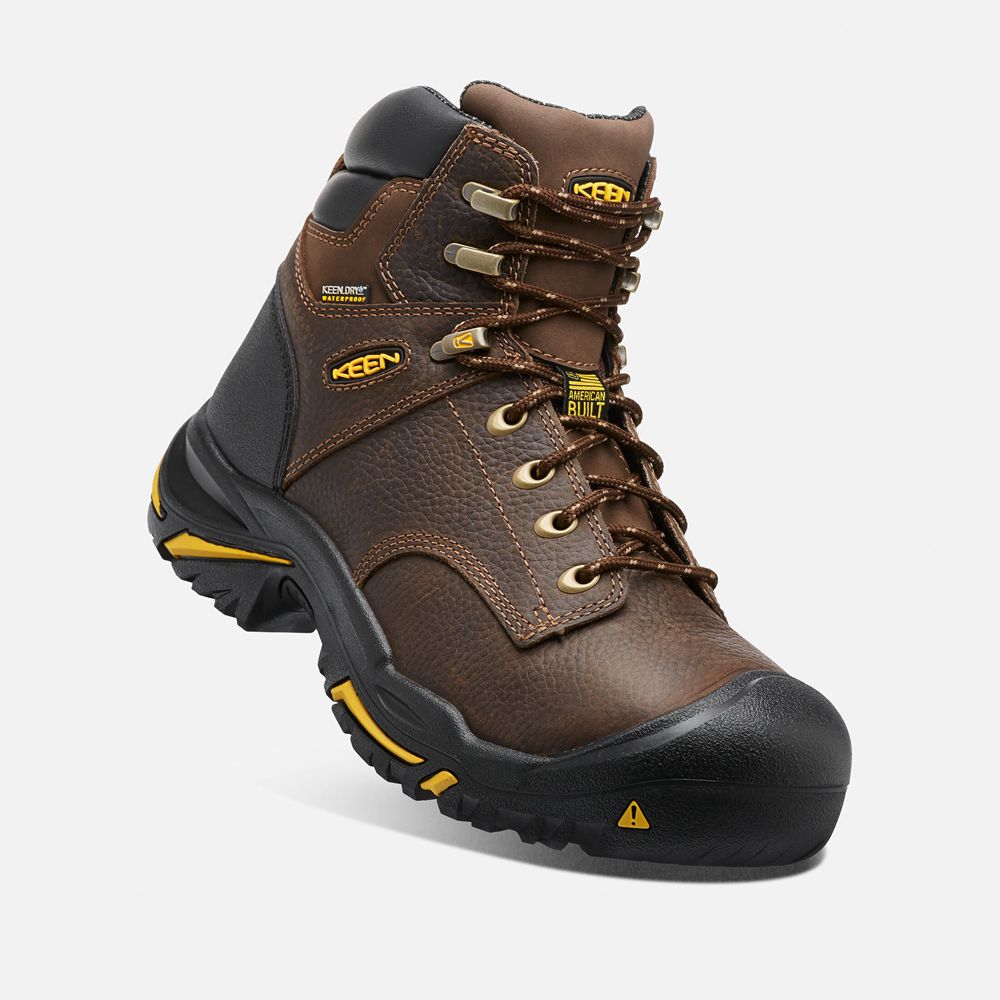 Botas de Trabajo Keen Mexico Marrom - Hombre Mt Vernon 6\" (Soft Toe) - NY3610854